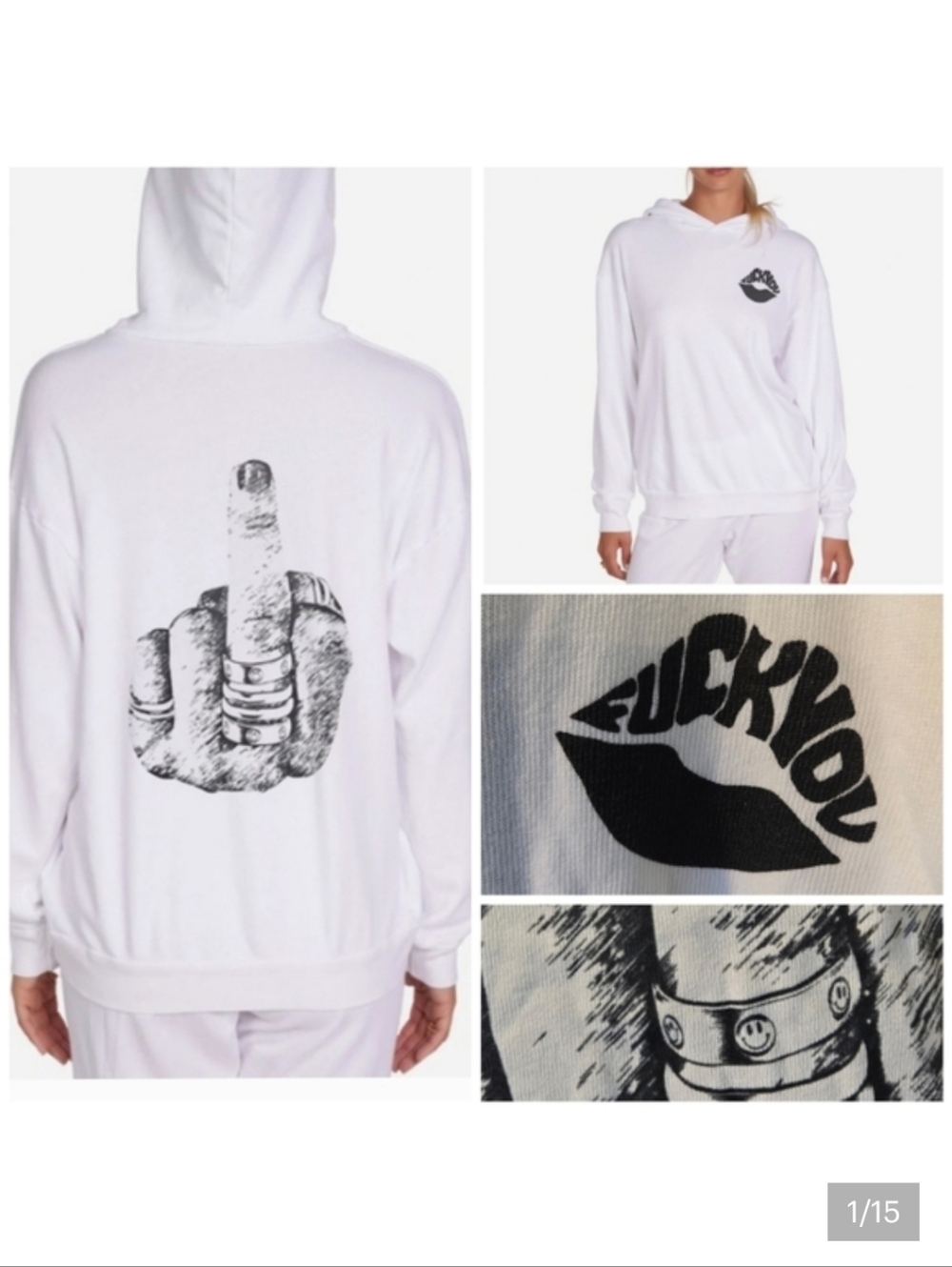 Lauren Moshi F*ck You Pullover Hoodie